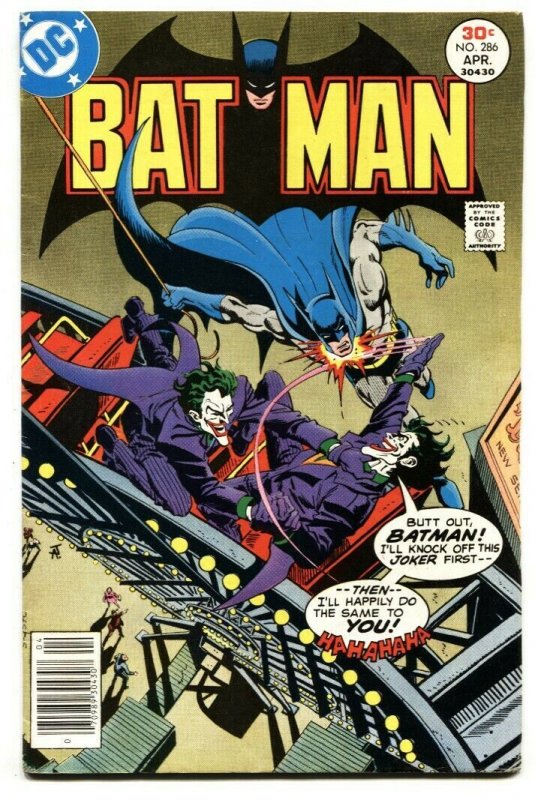 BATMAN #286-1977-DC JOKER COVER-ROLLER COASTER-comic book