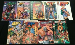 GEN 13 9PC LOT (VF) MAXX!! BOOTLEG!! GEN X!! 1995-97 