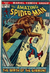 Amazing Spider-Man #110 (1963 v1) Stan Lee John Romita Sr. 1st Gibbon VG-
