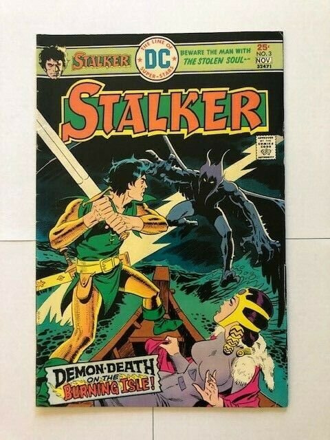 LOT of 3-DC Comics STALKER #2, #3, & #4 FINE 1974 (PF958)