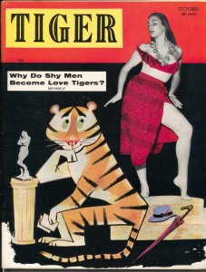 MAG: Tiger #2 10/1956-Reynard-June Blair-Billy Mitchell-cheesecake-pin-ups-VF