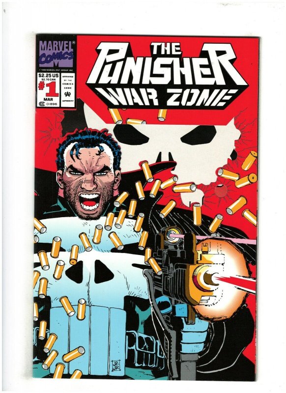 Punisher War Zone #1 NM- 9.2 Newsstand Marvel Comics 1992 