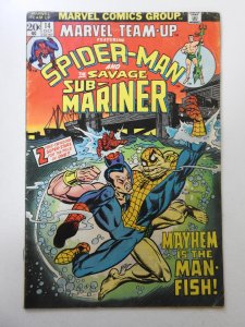 Marvel Team-Up #14 (1973) GD/VG Condition! Moisture stain, tape pull back cover