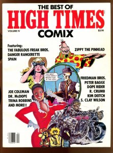 BEST HIGH TIMES COMIX #4 Magazine 1983 (6.5/7.0) R. Crumb / Fabulous Freak Bros