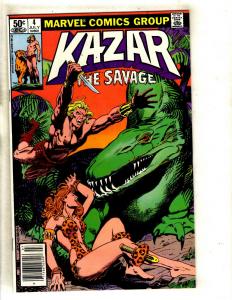 Lot Of 11 Ka-Zar Marvel Comic Books # 1 2 3 4 5 6 7 8 9 10 11 Zabu Savage JF14