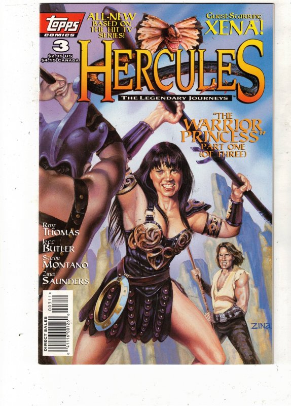 Hercules: The Legendary Journeys #3 (1996) 1st Xena Warrior Princess NM- 50% OFF
