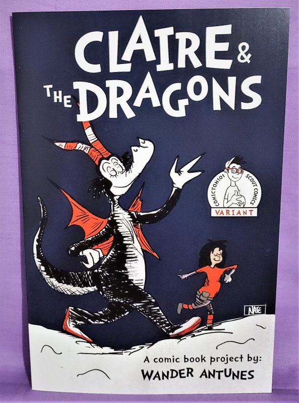 CLAIRE & THE DRAGONS #1 ComicTom101 Nate Johnson Dr Seuss Cover (Scout, 2021)!