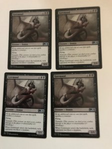 4 GOREMAND : Magic the Gathering MTG card; Core 2021, NM; Demon, black playset