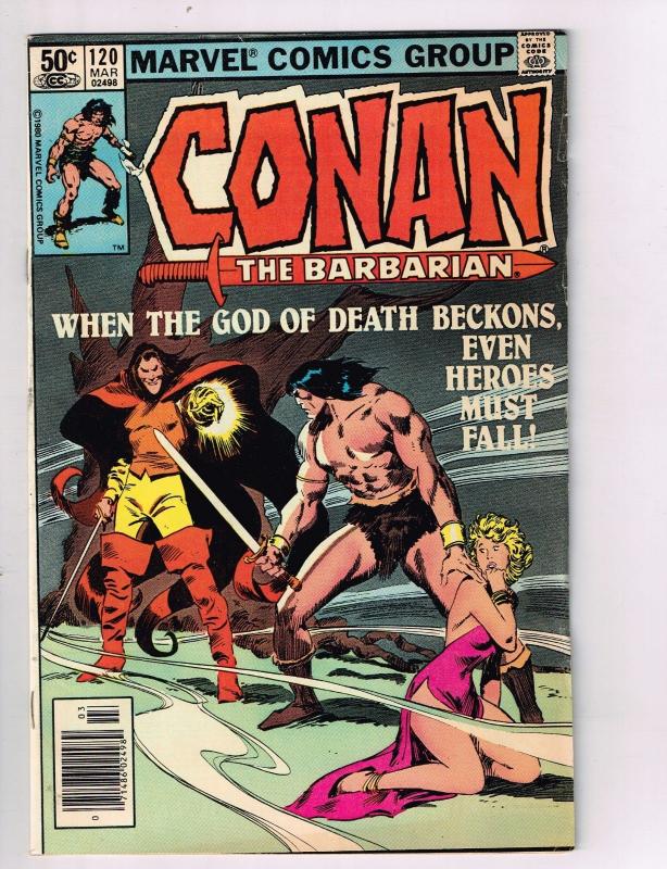 Conan The Barbarian #120 VF Marvel Comics Comic Book Mar 1981 DE42