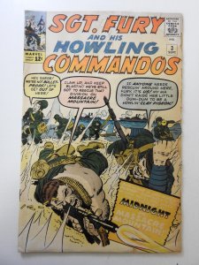 Sgt. Fury #3 (1963) GD Condition moisture damage