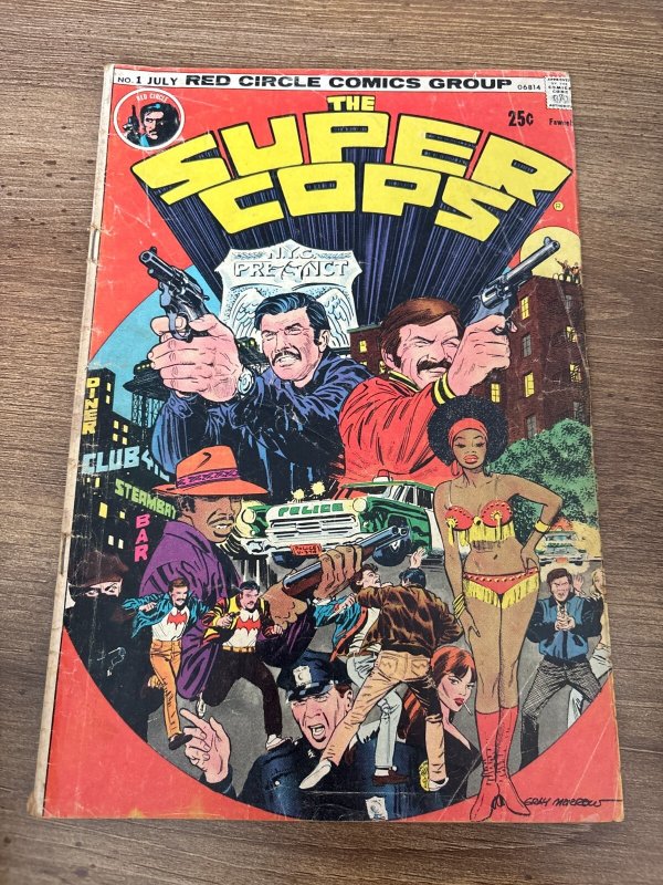 The Super Cops # 1 VG/FN Red Circle Comic Book Gray Morrow 12 J454