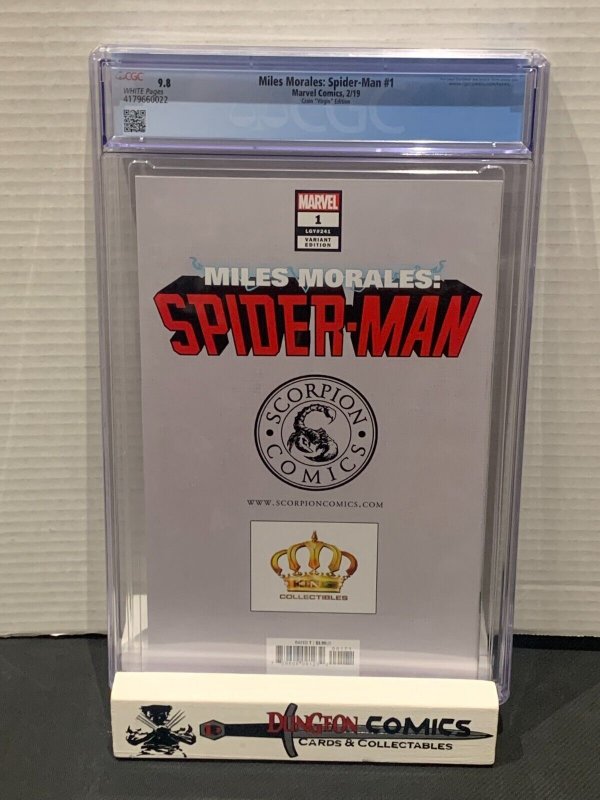 Miles Morales: Spider-Man # 1 CGC 9.8 Scorpion Crain Virgin Variant [GC-21]