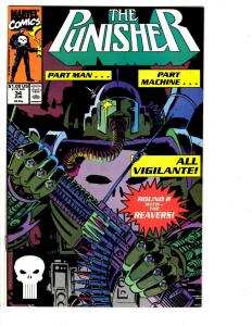 5 The Punisher Marvel Comic Books # 34 35 36 37 38 Reavers Jigsaw Mike Baron WM3
