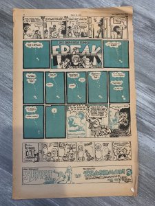 3/19/71 FREAK BROTHERS 11.5x17 LAFP Underground Newspaper FULL PAGE Trashman Ad