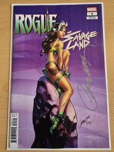 ROGUE THE SAVAGE LAND #4 MARVEL J SCOTT CAMPBELL VARIANT SIGNED W/ COA NM