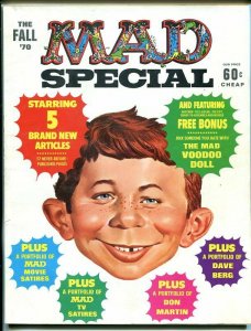 MAD SPECIAL #1-INCLUDES BONUS VOODOO DOLL-DRUCKER-WOOD-MARTIN-1970-vf 