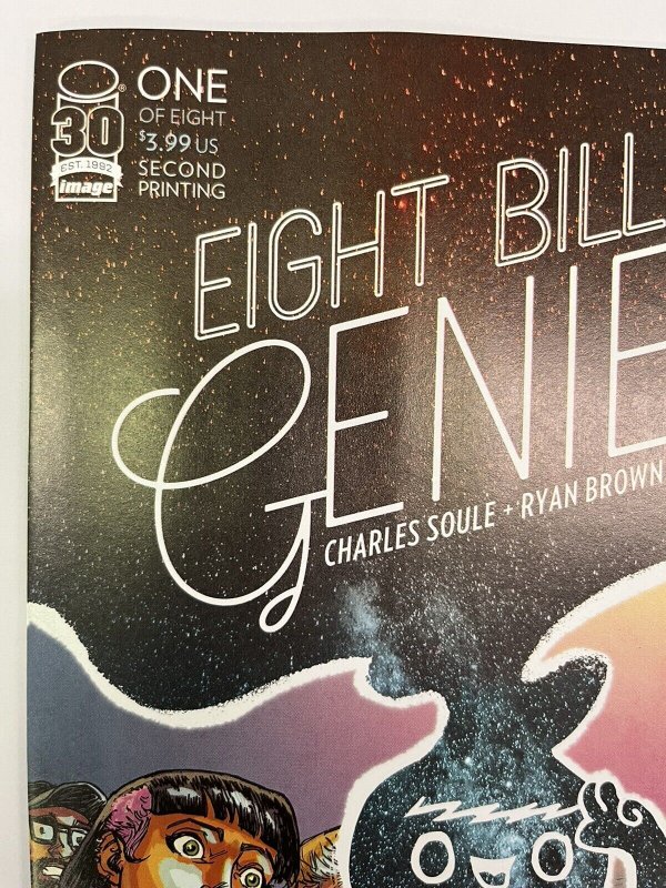 EIGHT BILLION GENIES #1 2ND PRINT IMAGE COMICS 2022 NM AMAZON MOVIE PROSHIPPER!