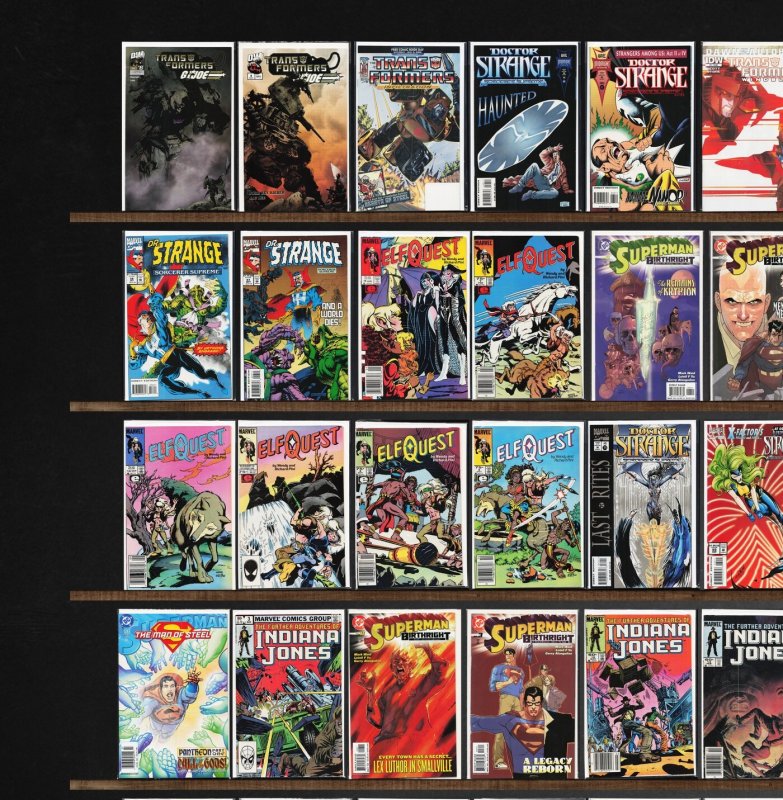 Huge Lot 150+ Comics with Elfquest, Superman, New X-Men, The Defenders & More!