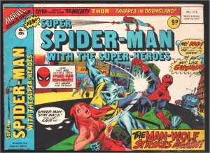 Super Spider-man & The Super-Heroes #174 1976-Man-Wolf-Thor-Iron Man
