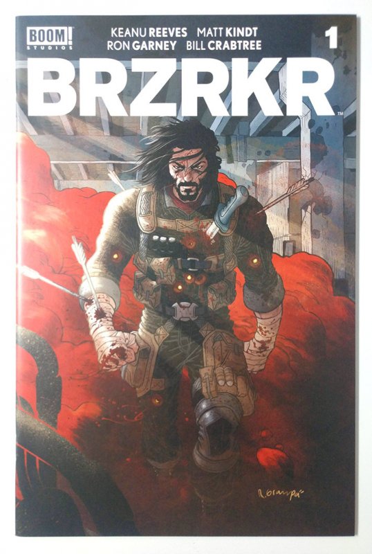 BRZRKR #1 (9.4, 2021) Written by Keanu Reeves and Matt Kindt