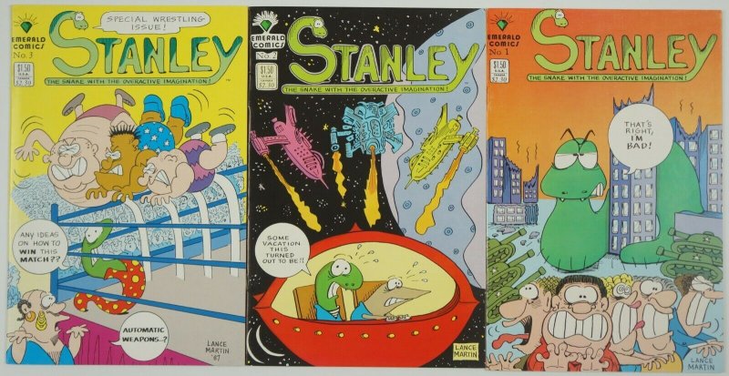 Stanley the Snake with the Overactive Imagination #1-3 VF complete series 2