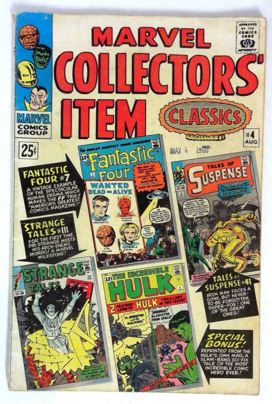 Marvel Collectors' Item Classics #4 Torch Doctor Strange Marvel (1966) VG