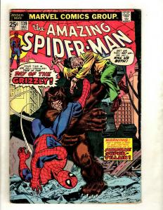 Amazing Spider-Man # 139 FN- Marvel Comic Book Grizzly Super-Villain Goblin HY1