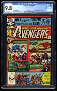 Avengers Annual #10 CGC NM/M 9.8 White Pages 1st Rogue Spider-Woman X-Men!