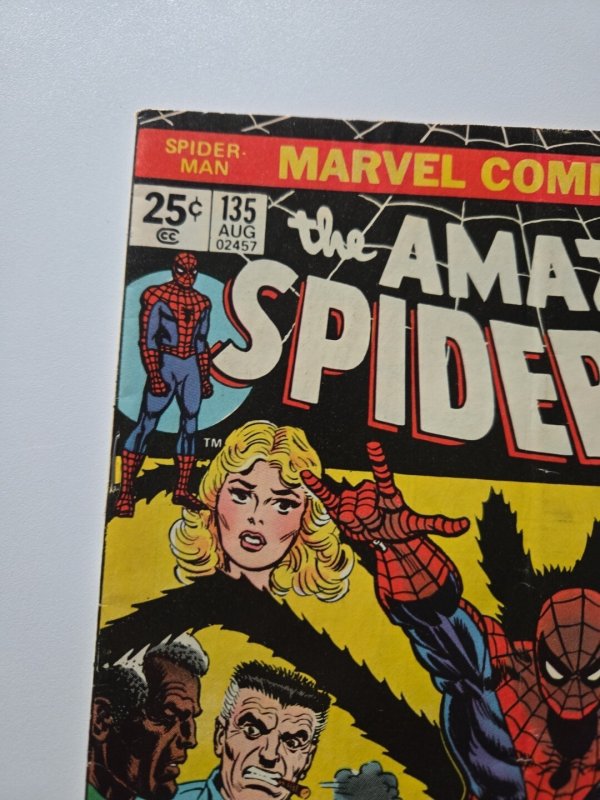 Marvel Comics The Amazing Spider-Man 135 August 1974 Return of the Punisher