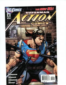 Superman Action Comics #2 - In Chains! (9.4) 2011