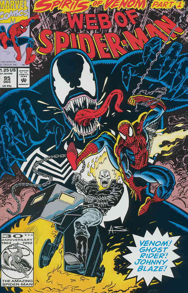 Web of Spider-Man, The #95 VF ; Marvel | Venom Ghost Rider | Comic Books -  Modern Age, Marvel, Spider-Man, Superhero / HipComic