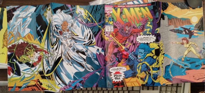 X-MEN COLLECTORS EDITION #3 PIZZA HUT (1993) Double gatefold cover! VF+ 8.5