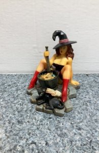 Sexy Witch Resin Statue loose 6inches tall