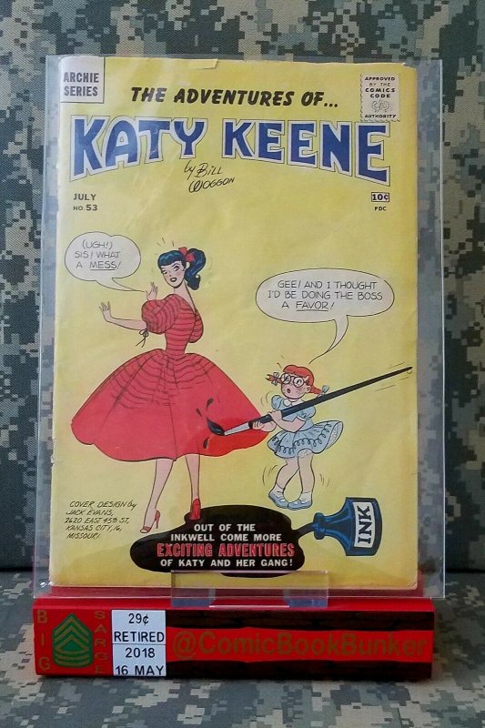 Katy Keene #53 VG Archie Comics COMPLETE Paper Dolls VINTAGE Bill Woggon Issue