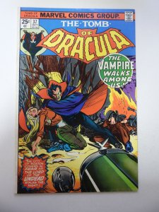 Tomb of Dracula #37 (1975) VG+ Condition moisture stain bc MVS Intact