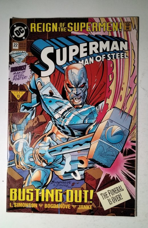 Superman: The Man of Steel #22 (1992) DC Comic Book J759