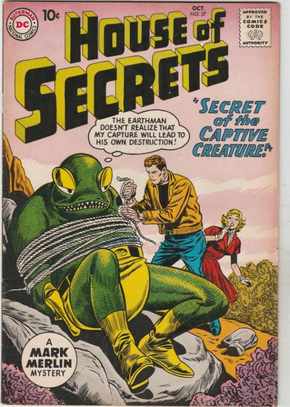 House of Secrets #37 (Oct-60) VF+ High-Grade Mark Merlin