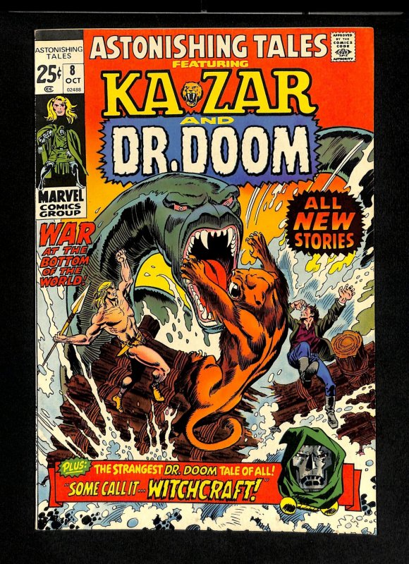 Astonishing Tales #8 Ka-Zar Doctor Doom!
