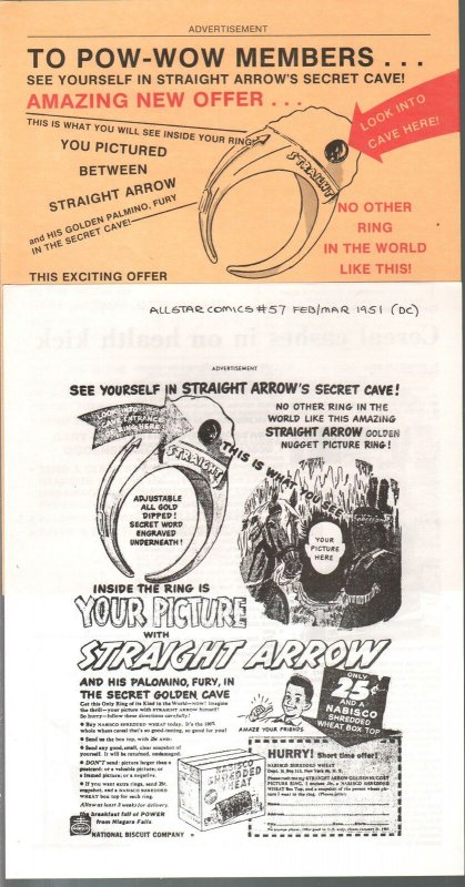 Straight Arrow Pow-Wow Fan Club Newsletters #1 1986-cover pages-secret cave r...