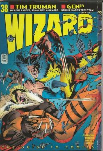 ORIGINAL Vintage Oct 1994 Wizard Magazine #38 Wolverine Sabretooth