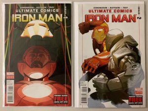 Ultimate Iron Man run #1-2 2 diff 7.0 (2012-13)