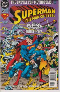 DC Comics! Superman! The Man of Steel! Issue #34!