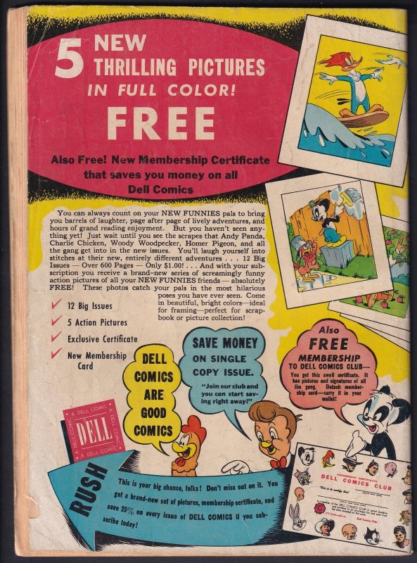 New Funnies 173 (1951) GD/VG Golden Age Dell comic