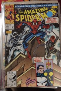 Amazing Spider-Man  # 356  1991  MARVEL  erik larsen   moon knight nova punisher 