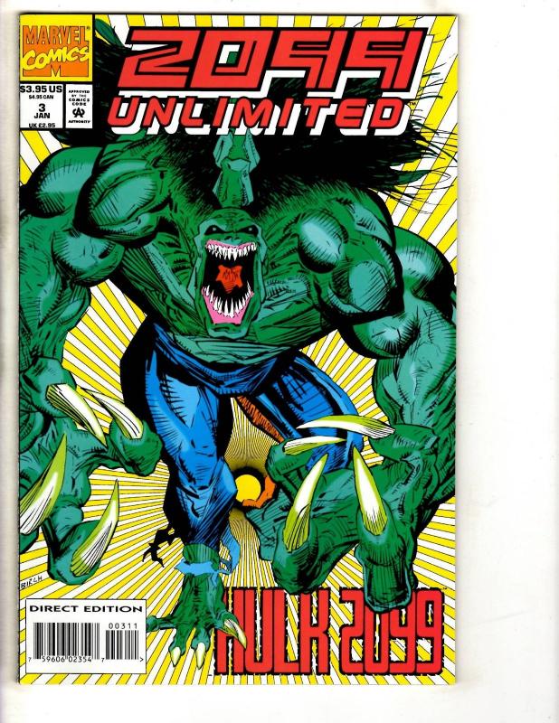 Lot Of 7 2099 Unlimited Marvel Comic Books # 1 2 3 4 5 6 7 Hulk Avengers CR34