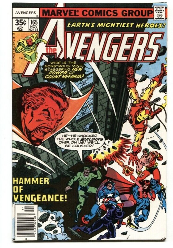 Avengers #165 1977-1st Henry Gyrich Marvel VF/NM