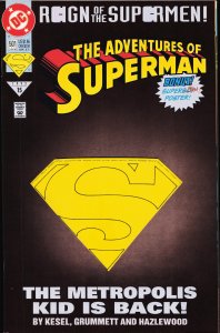 Adventures of Superman #501 Die-cut cover (1993) Superboy