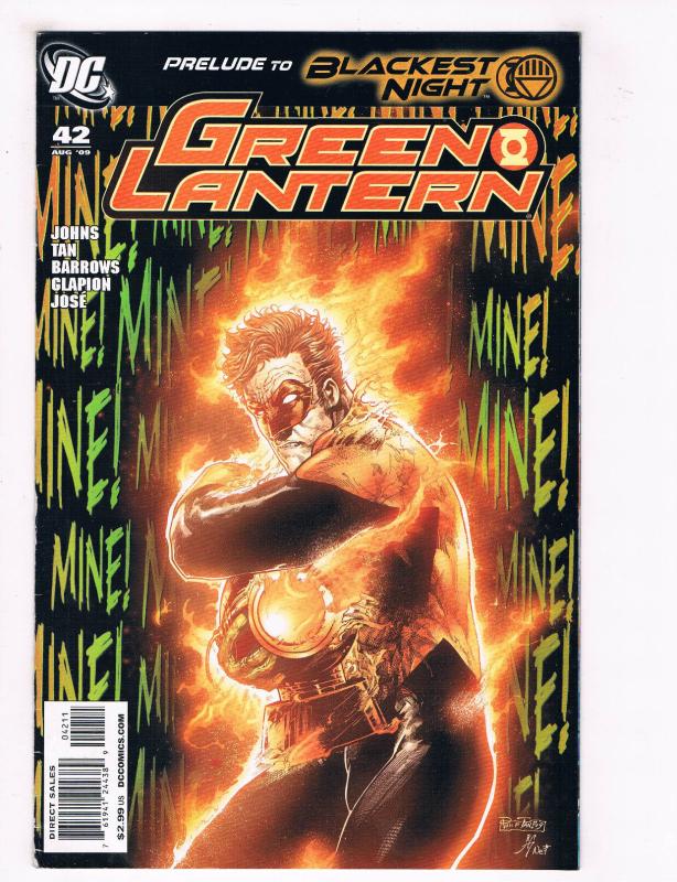 Green Lantern #42 NM DC Comics Comic Book JLA Aug 2009 DE30