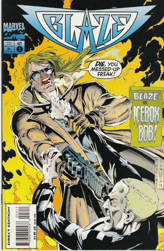 Blaze #1-8 (1994)  unread complete set  Johnny Blaze