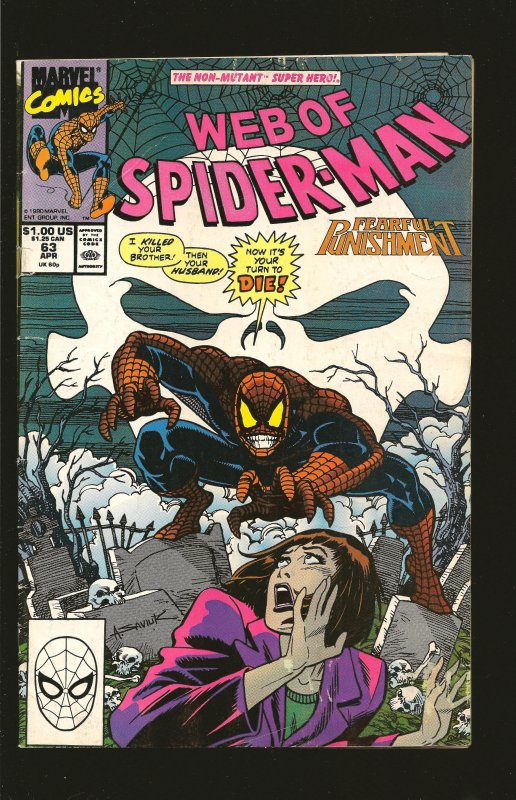 Marvel Comics Web of Spider-Man Vol 1 No 63 April 1990